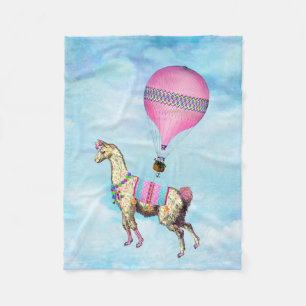 Manta Polar Flying Llama Fleece Blanket
