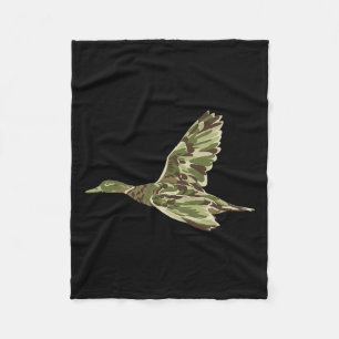 Manta Polar Flying Mallard Duck Camouflage Camo Caza de Patos 