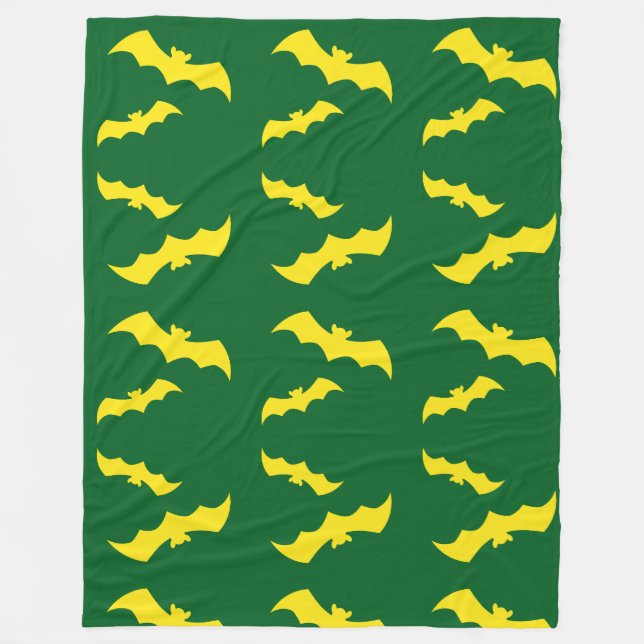 Manta Polar Flying Yellow Halloween Bats (Anverso)
