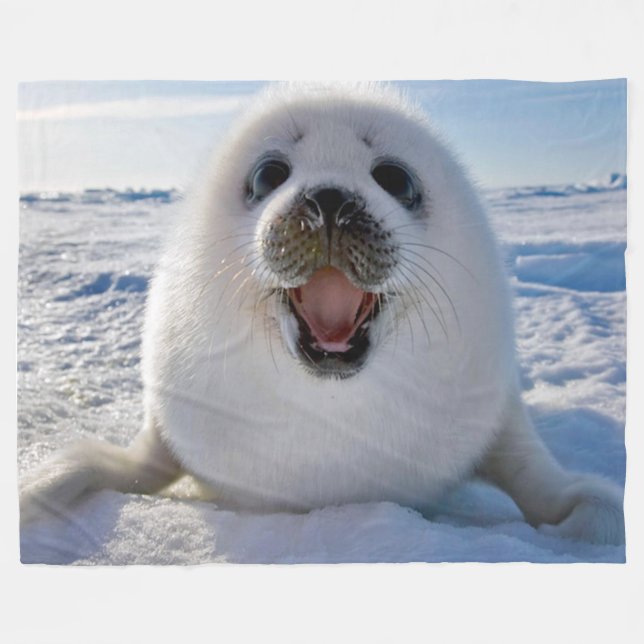 MANTA POLAR FOCA DE GROENLANDIA DEL BEBÉ (Frente (Horizontal))