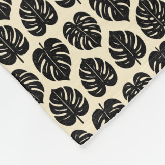 Manta Polar Foliage Monstera Fleece Blanket