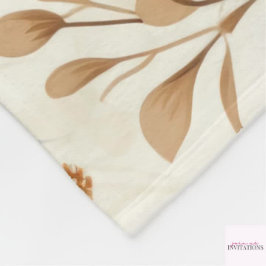 Manta Polar Foliage Neutral de caída personalizada