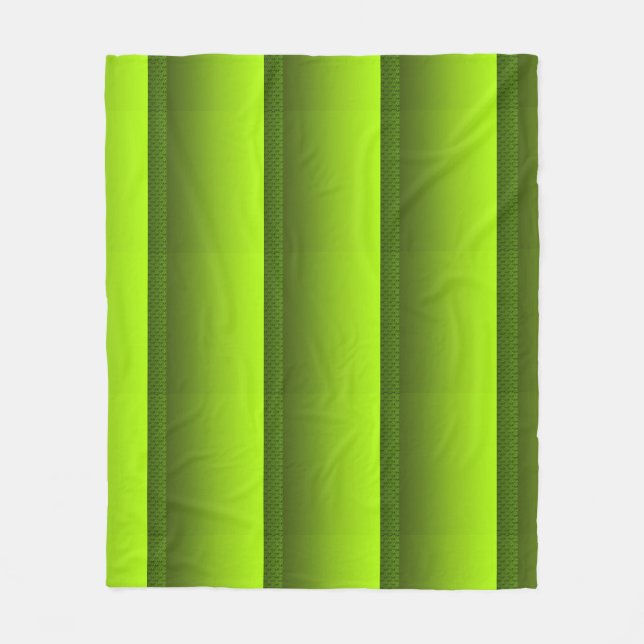 Manta Polar Foliage verde (Anverso)
