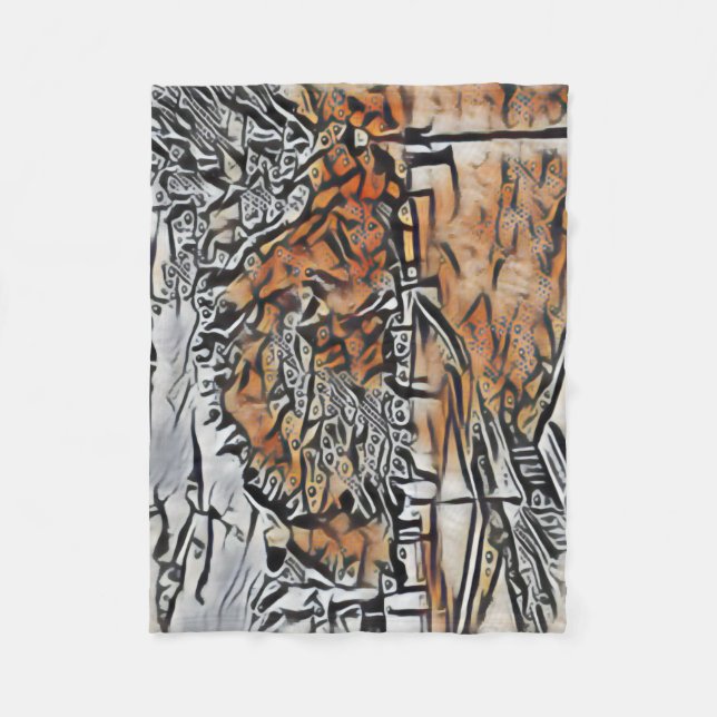 Manta Polar Follaje otoñal en el parque (Anverso)