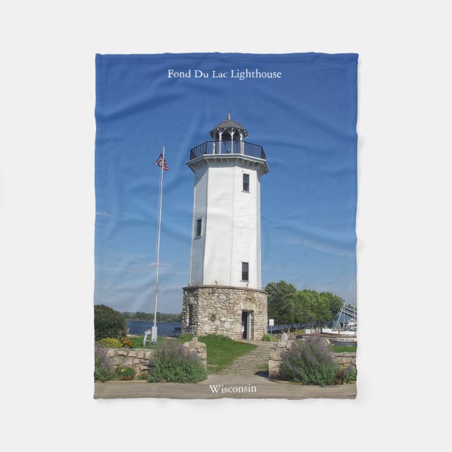 Manta Polar Fond Du Lac Lighthouse blanda (Anverso)
