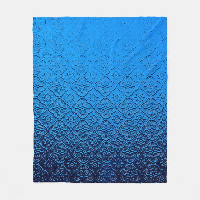 Manta Polar fondo azul (Anverso)