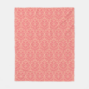 Manta Polar Fondo barroco del damasco del estilo