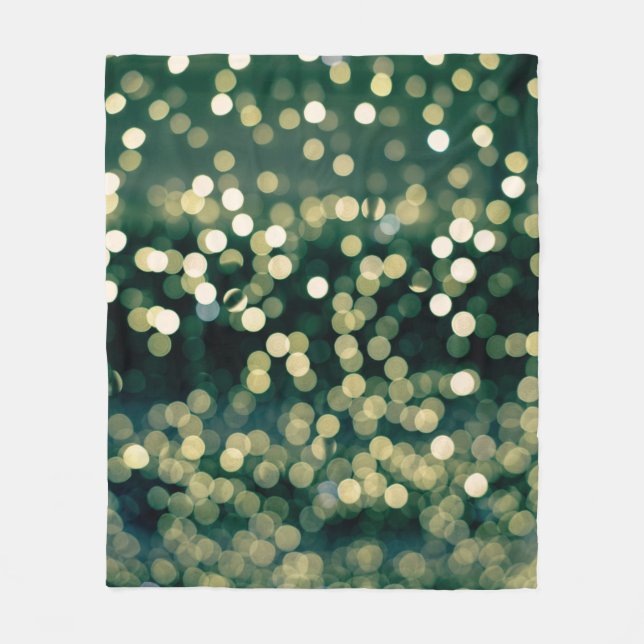 Manta Polar Fondo borroso. Fiesta festiva. abstracto (Anverso)