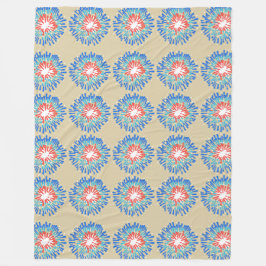 Manta Polar Fondo de mosaico de girasol abstracto