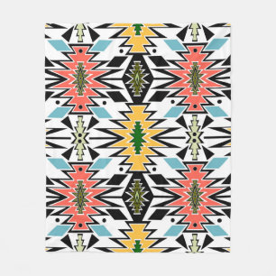 Manta Polar Fondo de patrón ornamental africano tribal sin mar