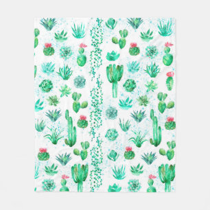 Manta Polar Fondo de patrón transparente de acuarela con succ