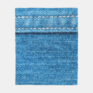 Manta Polar Fondo de textura de jeans azules.