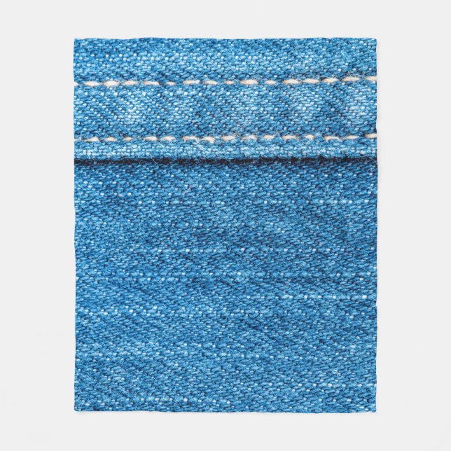Manta Polar Fondo de textura de jeans azules. (Anverso)