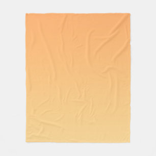Manta Polar Fondo degradado de naranja y amarillo