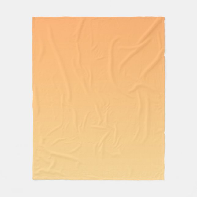 Manta Polar Fondo degradado de naranja y amarillo (Anverso)