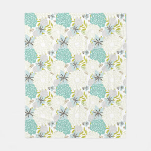 Manta Polar Fondo floral