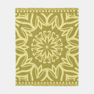 Manta Polar Fondo floral geométrico. Ornato étnico tribal