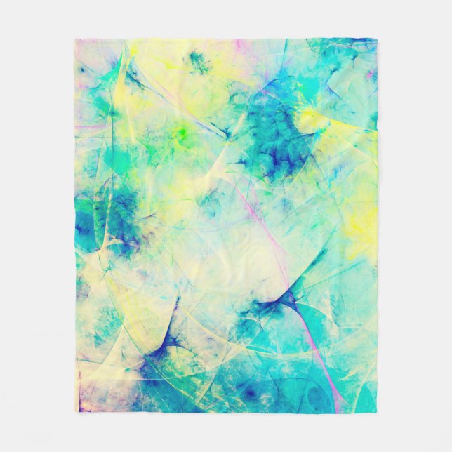 Manta Polar fondo fractal abstracto azul 3d representación3d,  (Anverso)