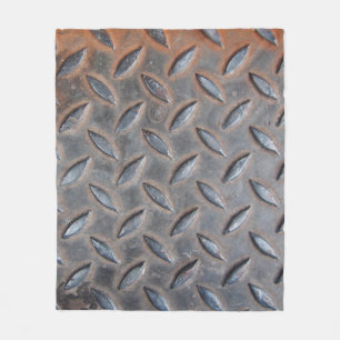 Manta Polar fondo metalizado de diamante grunge, Surf de acero