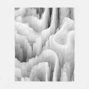 Manta Polar fondo monocromático de onda fractal abstracta borr
