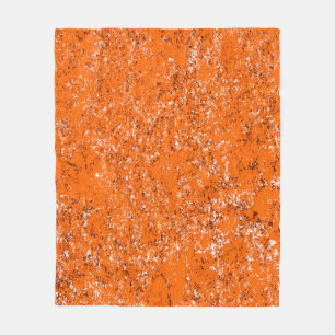 Manta Polar Fondo moreno oscuro. Naranja blanco negro o