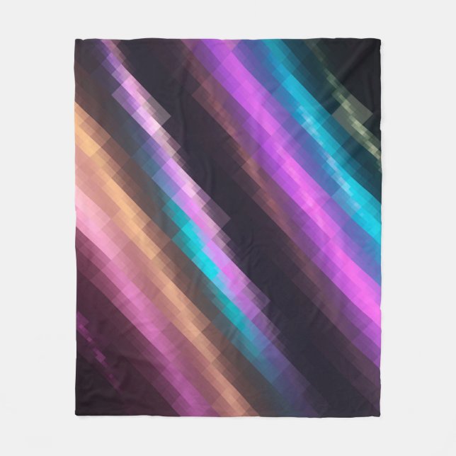 Manta Polar Fondo multicolor de mosaico abstracto brillante co (Anverso)