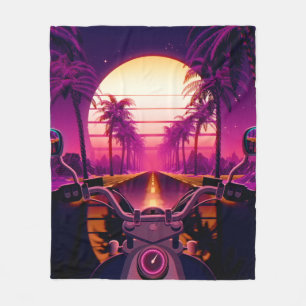 Manta Polar Fondo retro futurista de ciencia ficción de los añ