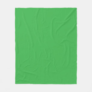 Manta Polar fondo verde con borde blanco