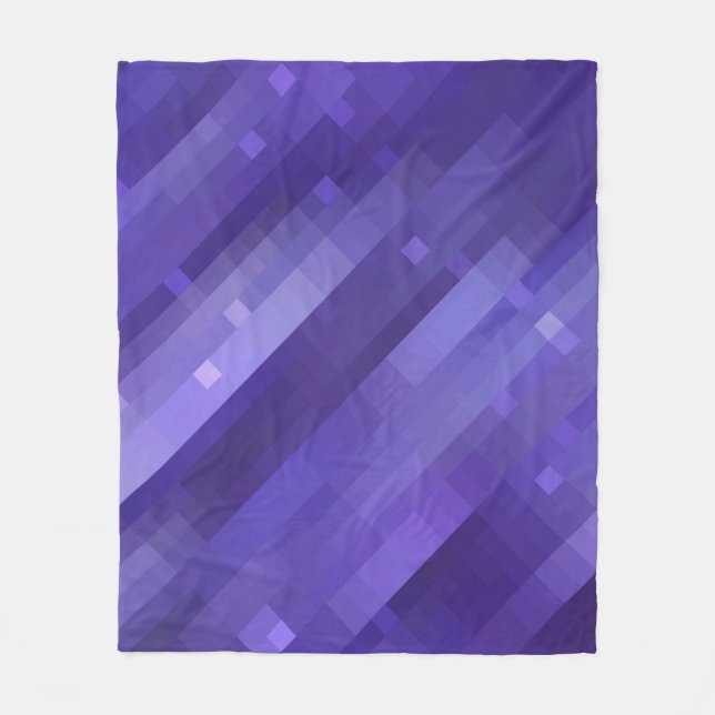Manta Polar Fondo violeta de mosaico abstracto brillante con g (Anverso)