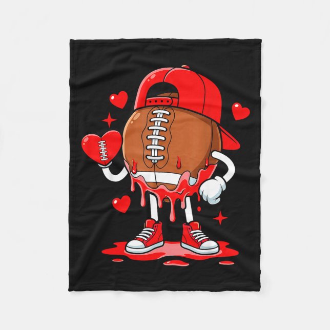 Manta Polar Football Ice Cream Valentine Dripng Game Day Men B (Anverso)