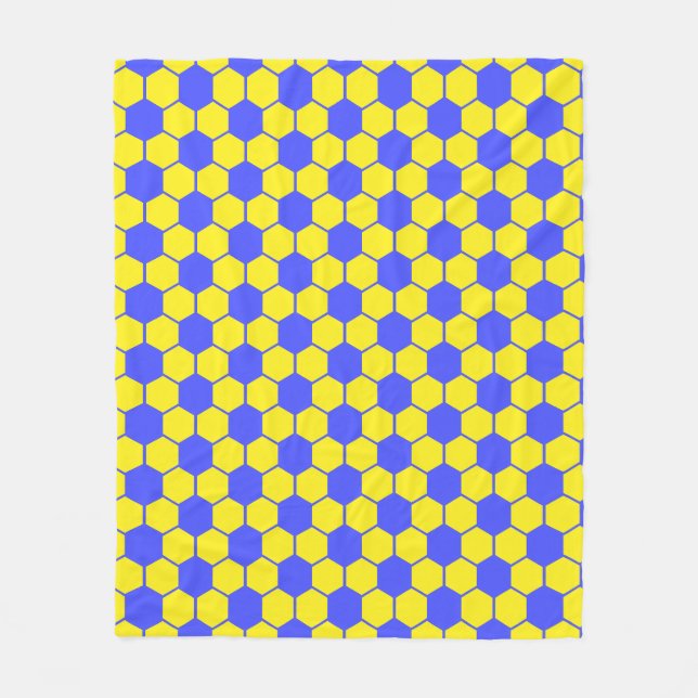 Manta Polar Football / Soccer Ball Texture - Yellow & Blue  (Anverso)