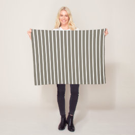 Manta Polar For Cozy Homes – Taupe & White Striped