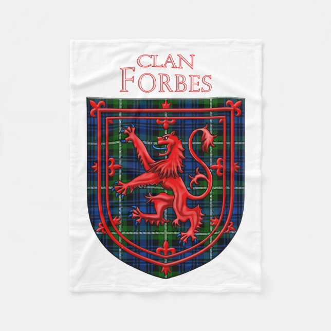 Manta Polar Forbes Tartan Scottish Plaid Lion Rampant (Anverso)