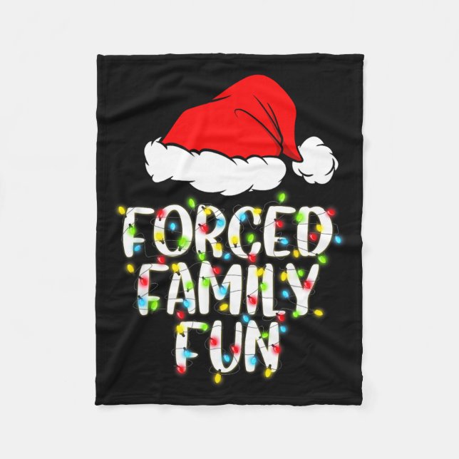Manta Polar Forced Family Fun Sarcastic Christmas Funny Gift  (Anverso)