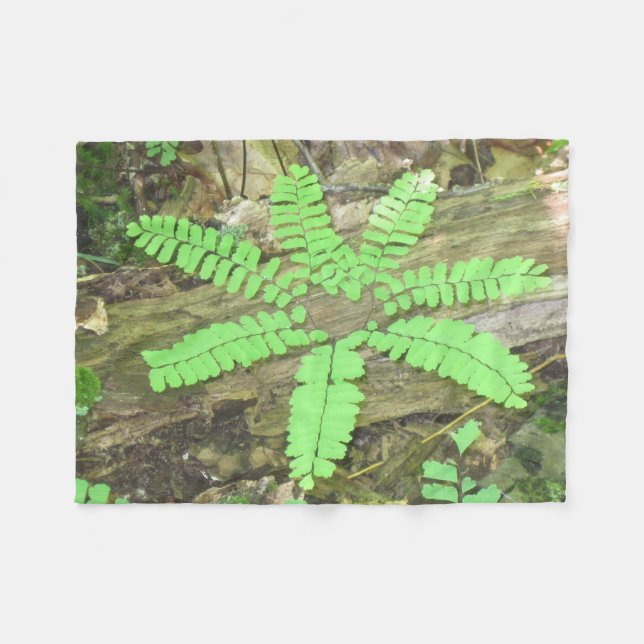 Manta Polar Forestal inusual Fern (Frente (Horizontal))