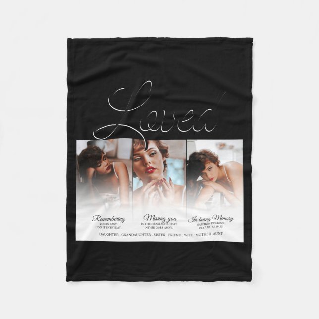 Manta Polar Forever Loved Memorial 3 Photo Memorial  (Anverso)