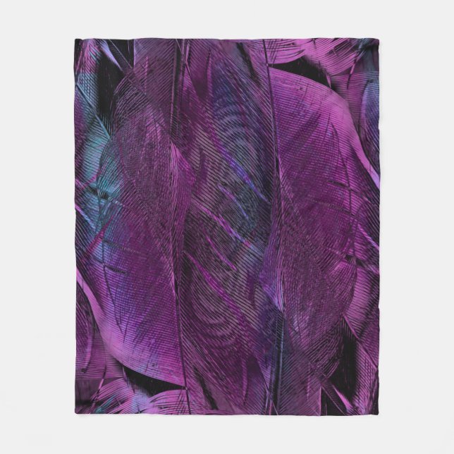 Manta Polar Forma de textura de patrón de plumas (Anverso)