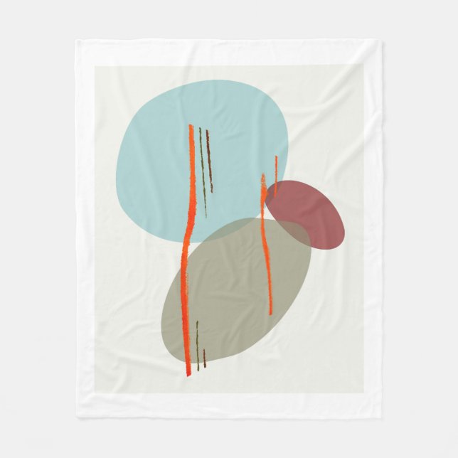 Manta Polar Formas Boho (Anverso)