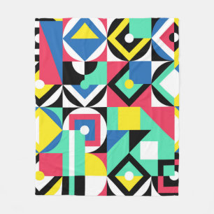 Manta Polar Formas geométricas coloridas Ornamento decorativo