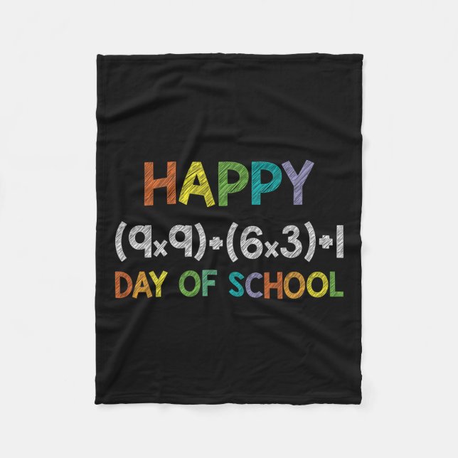 Manta Polar Fórmula 100 días de escuela 100 días regalo divert (Anverso)