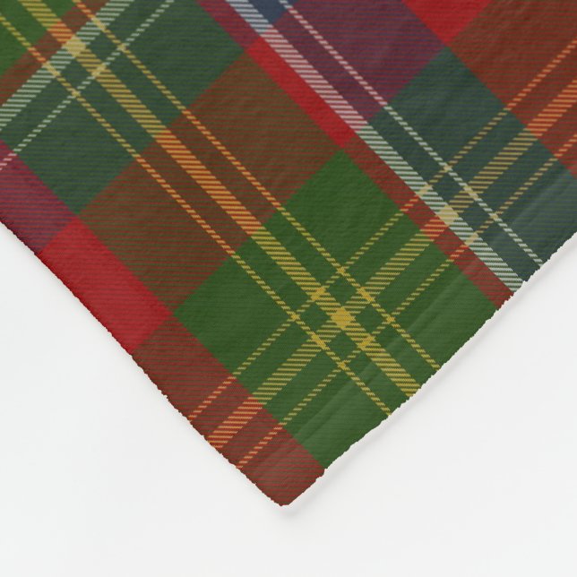 Manta Polar Forrester Clan Tartan Plaid Fleece Blanket (Esquina)