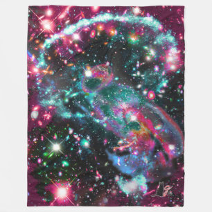 Manta Polar Fosforescencia Estrella Fleece Blanket
