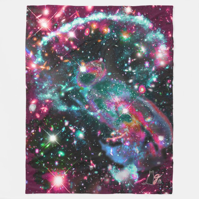Manta Polar Fosforescencia Estrella Fleece Blanket (Anverso)