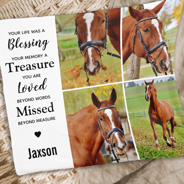 Manta Polar Foto conmemorativa de Marble Horse Mascota (Subido por el creador)