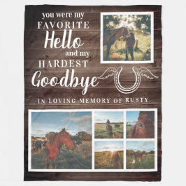 Manta Polar Foto conmemorativa personalizada de caballo mascot