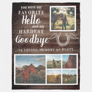 Manta Polar Foto conmemorativa personalizada del caballo Masco