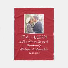 Manta Polar Foto Cute Pareja Donde Todo Comenzó A Citar