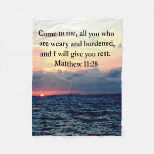 MANTA POLAR FOTO DE ESPIRITUAL MATTHEW 11:28 SUNRISE SCRIPTURE