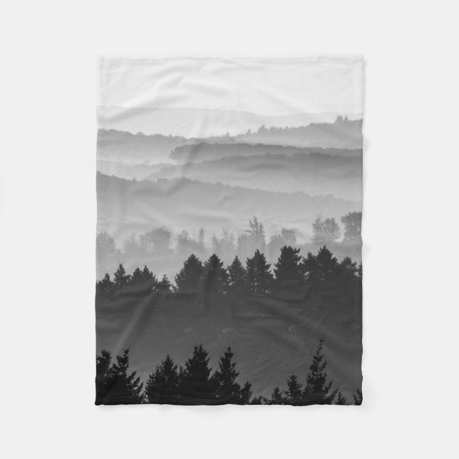 Manta Polar Foto de Hazy Forest Landscape (Anverso)