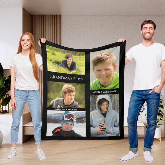 Manta Polar Foto de la abuela La abuela nombra a los chicos ne (Subido por el creador)
